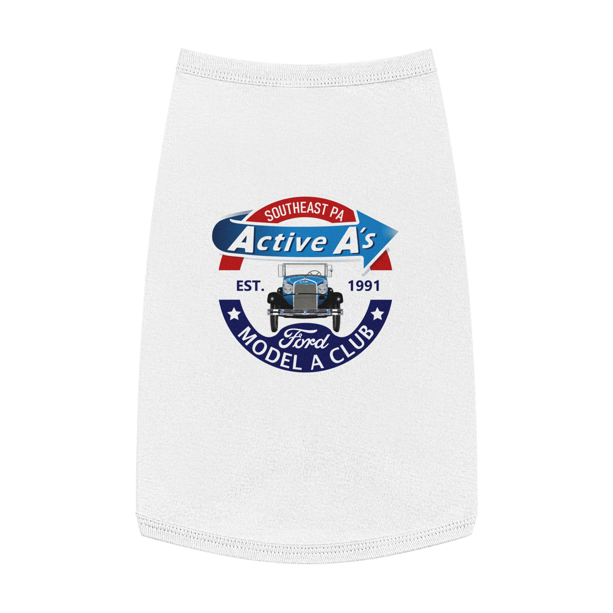 Active A's Ford Model A Club Logo Dog Shirt