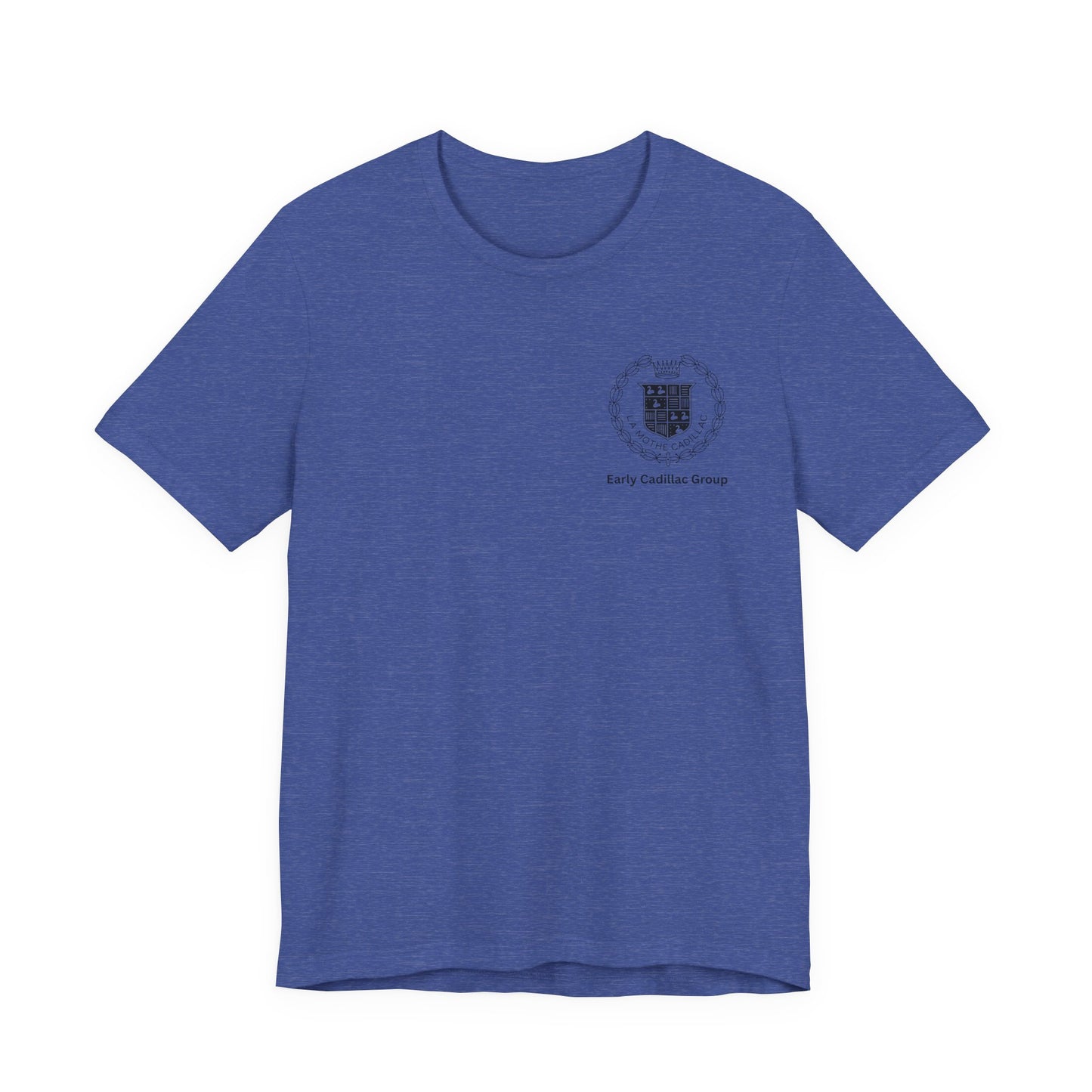 Early Cadillac Crest T-Shirt — Small Left-Chest Logo 1902-1905