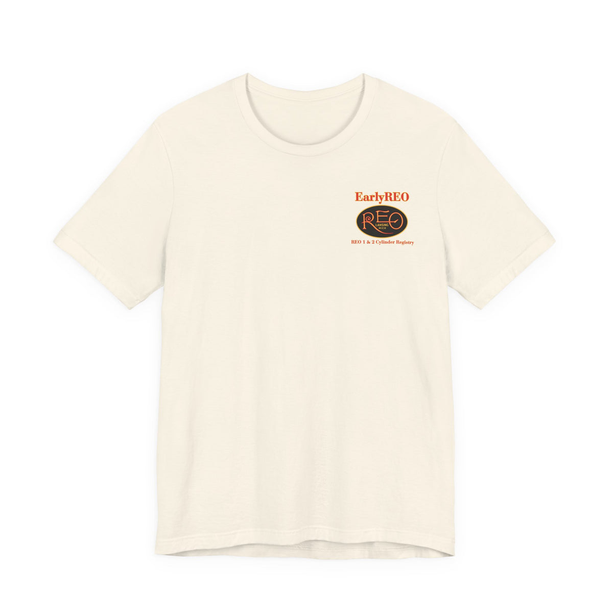 REO Lansing Michigan Mountain Climbers Tee — Unisex Soft Short Sleeve Tee