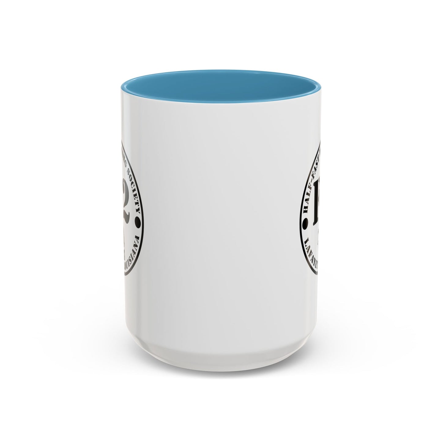 F/2 Half-Fast Motoring Society Accent Coffee Mug — Lafayette, Louisiana Emblem (11/15oz)