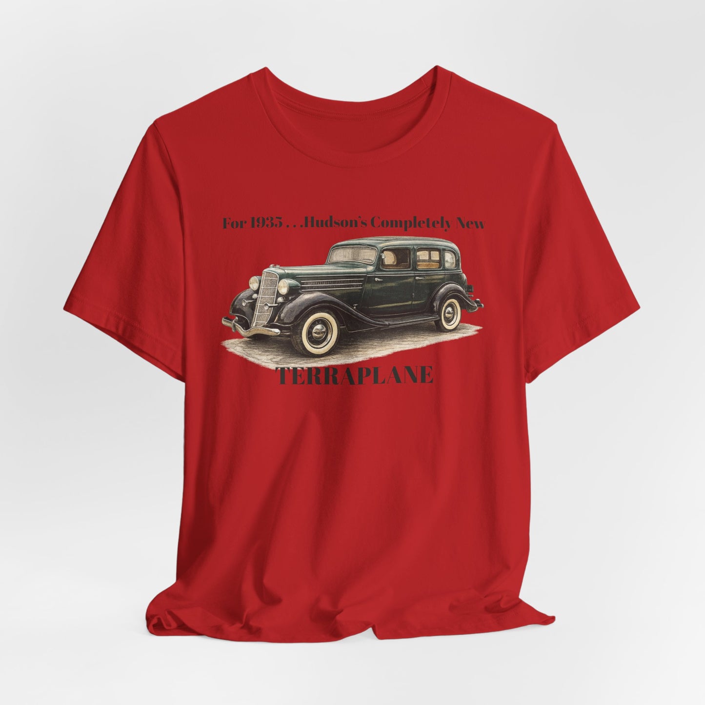1935 Hudson Terraplane Classic Auto T‑Shirt Tee – Unisex Jersey Short Sleeve Tee (BJ)