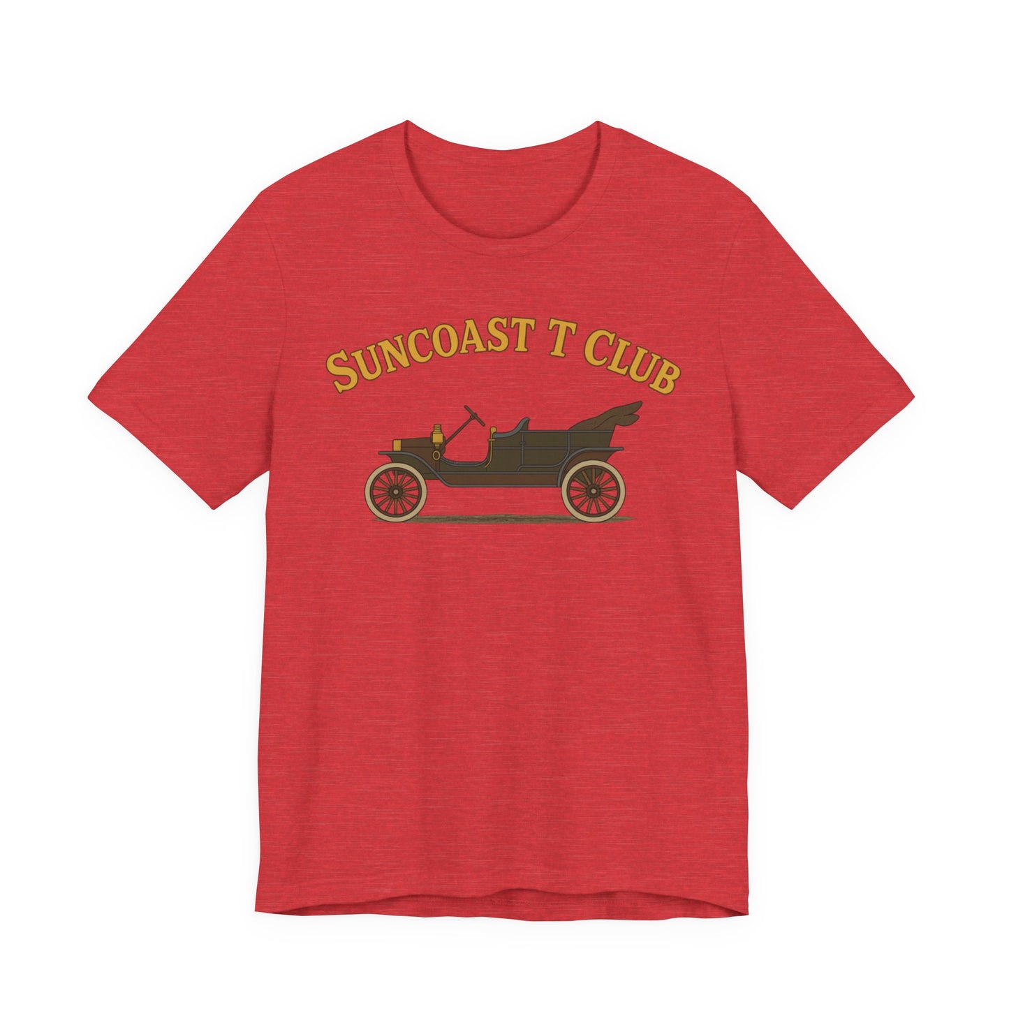 Suncoast T Club - Graphic Tee, Retro T-Shirt for Car Lovers, Classic Style Tee for Every Occasion