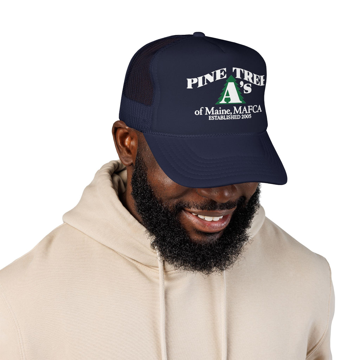 Pine Tree A's of Maine, MAFCA Foam Printed Trucker Hat