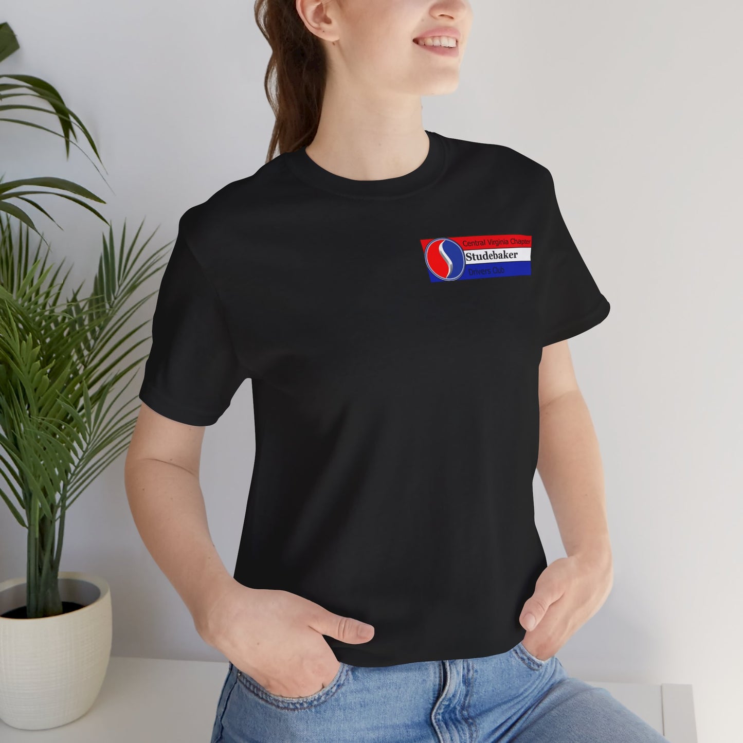 Central Virginia Chapter Studebaker Drivers Club - Unisex Jersey Short Sleeve Tee