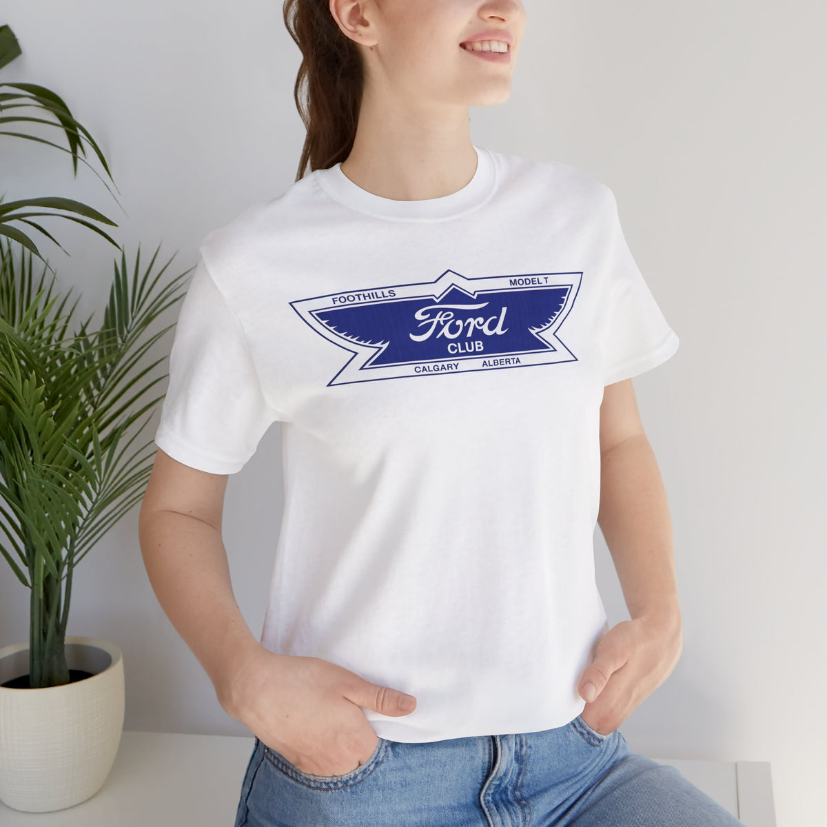 Foothills Model T Club Unisex Soft Tee -  Large Chest Logo