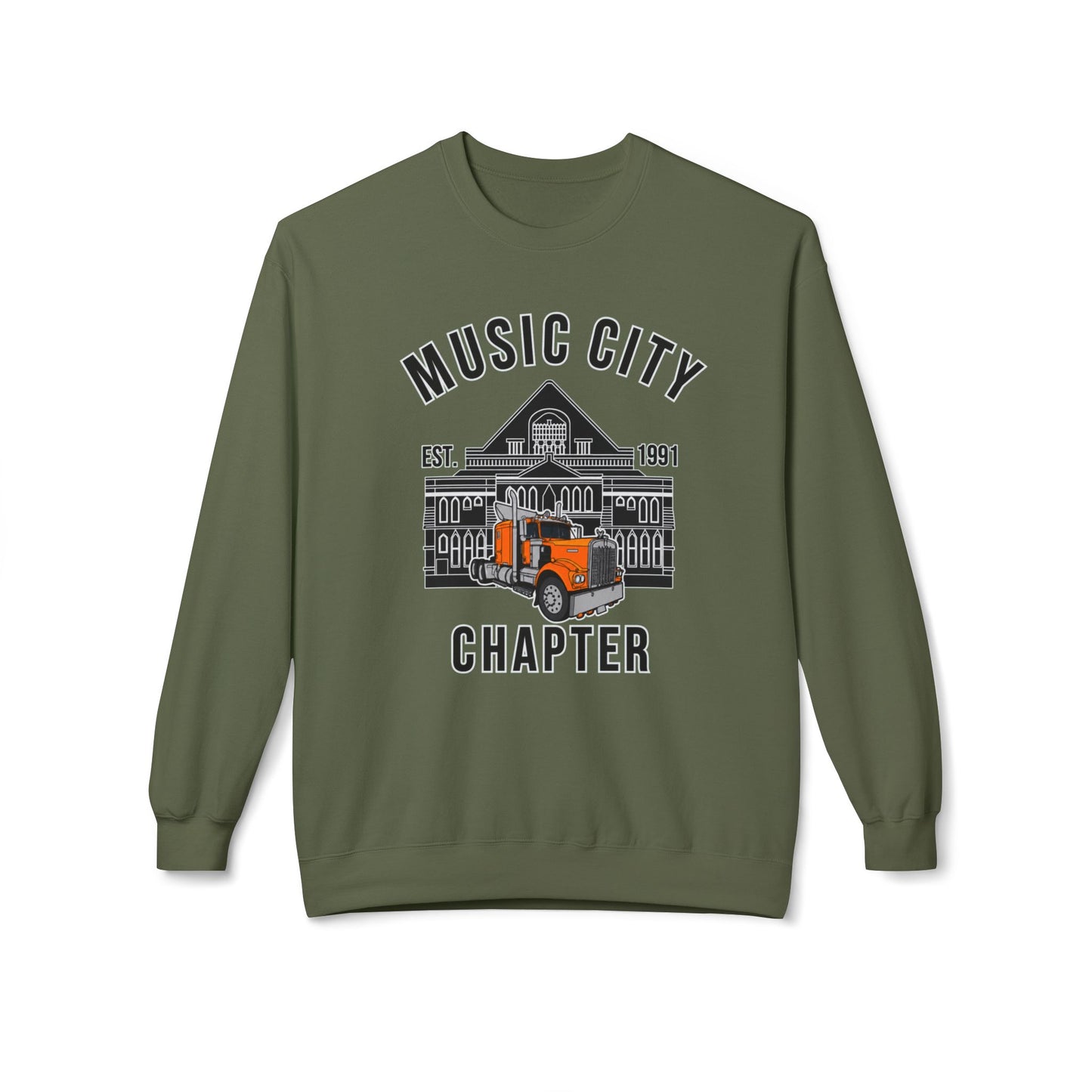 Music City Chapter ATHS — Unisex Midweight Softstyle Fleece Crewneck Sweatshirt