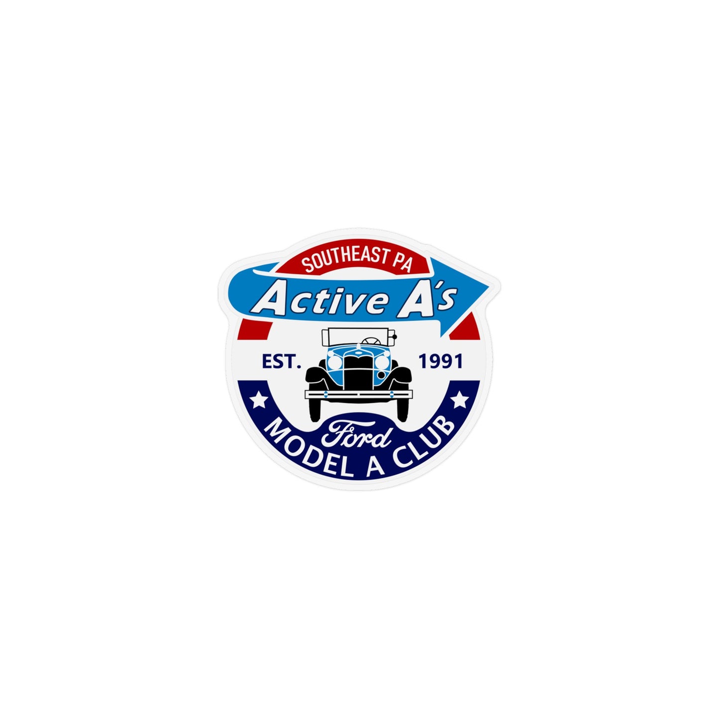 Active A's Ford Model A Club Custom Shape Magnet