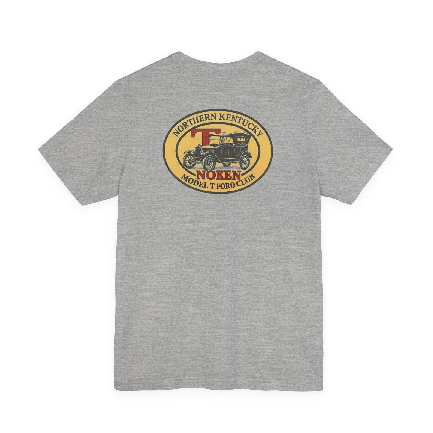 Northern Kentucky NOKEN Vintage Car T-Shirt — Front and Back Logos