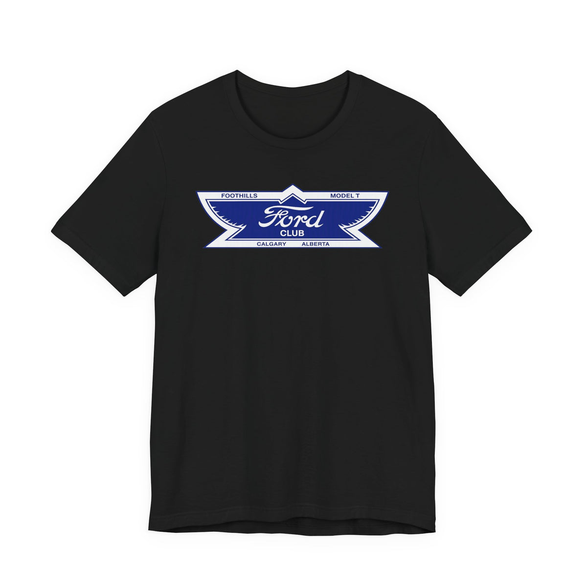 Foothills Model T Club Unisex Soft Tee -  Large Chest Logo