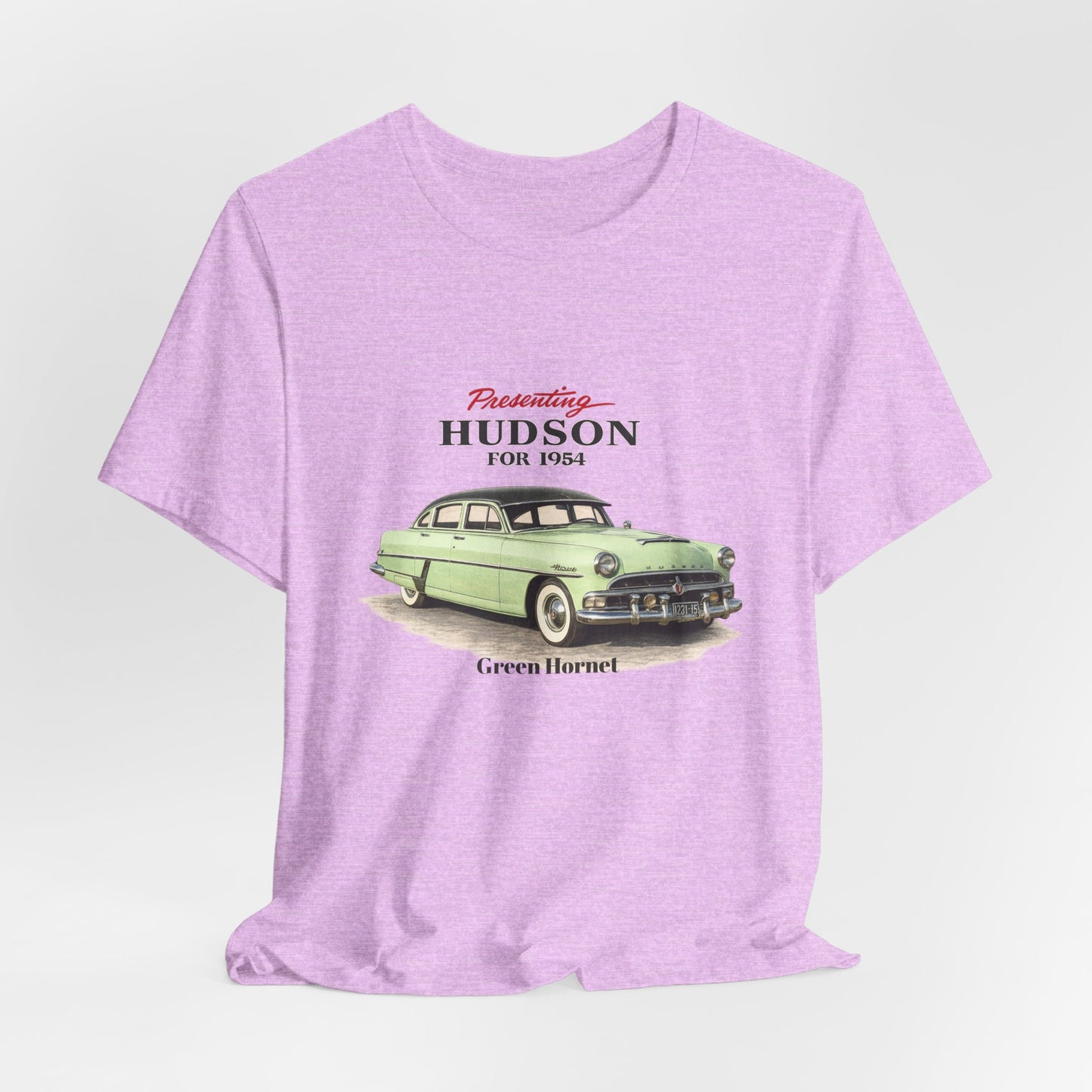 1954 Hudson Hornet Vintage Car Tee — Green Classic Automobile Graphic T-Shirt (RonR)