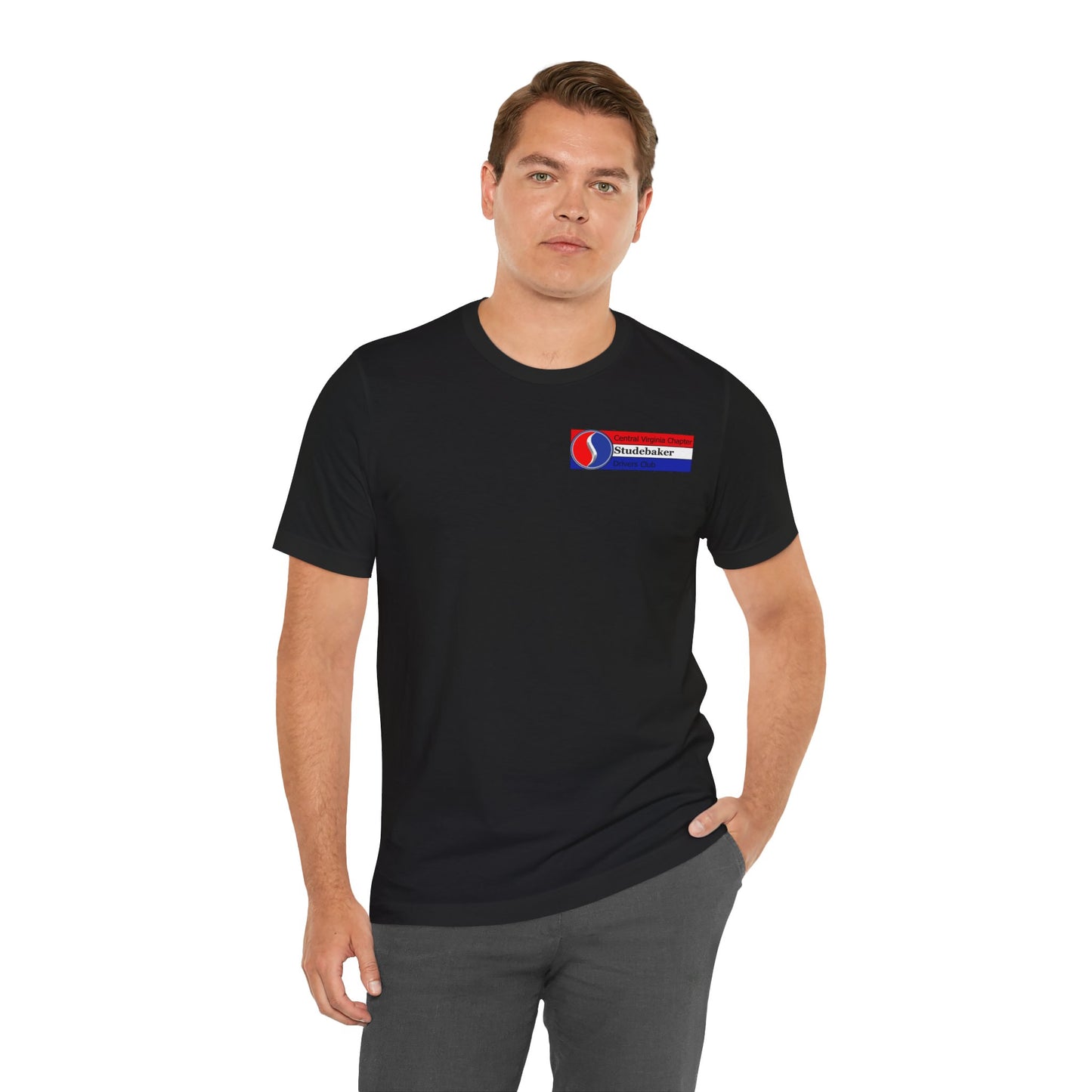 Central Virginia Chapter Studebaker Drivers Club - Unisex Jersey Short Sleeve Tee