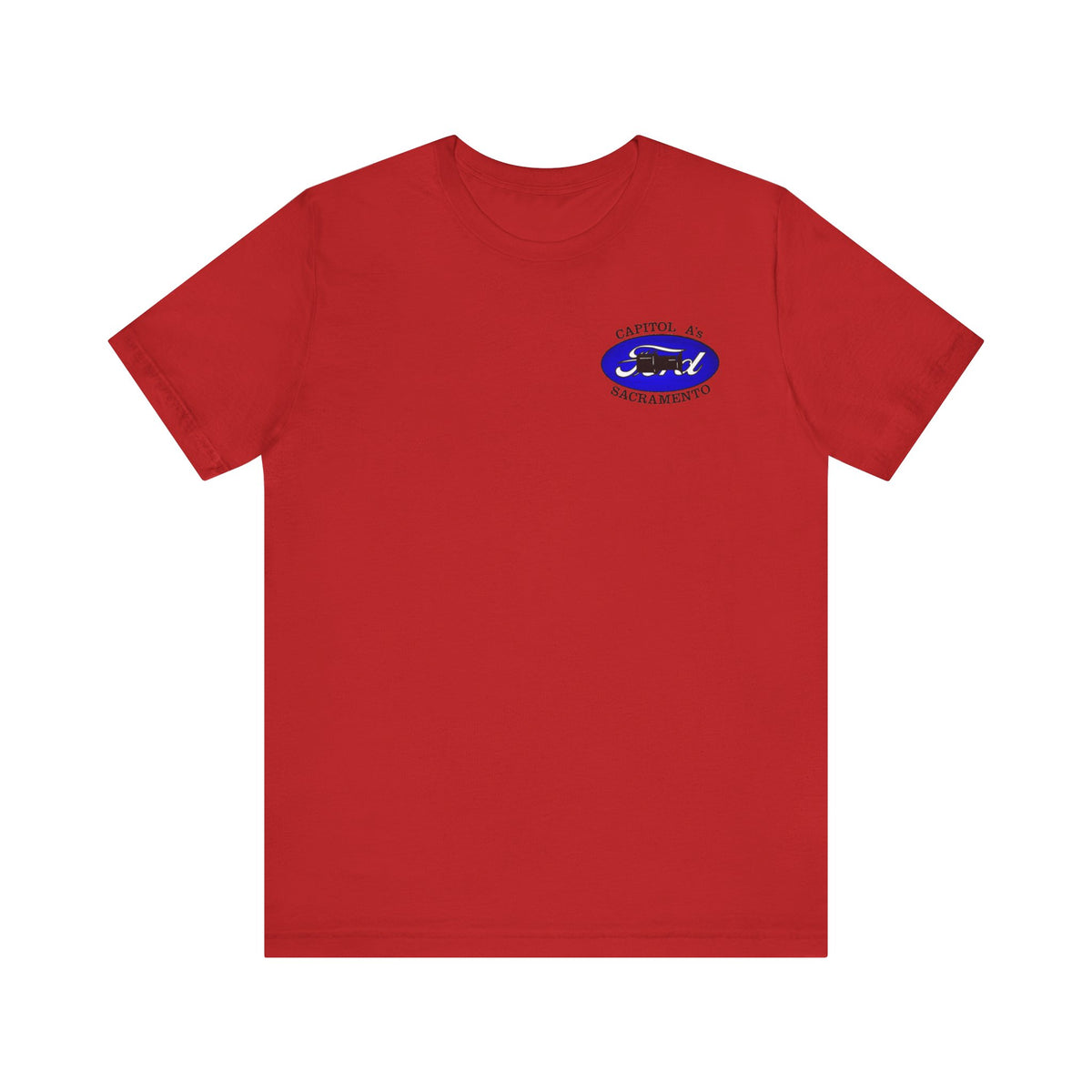Capitol A's (single small logo) Unisex Soft Short Sleeve Tee