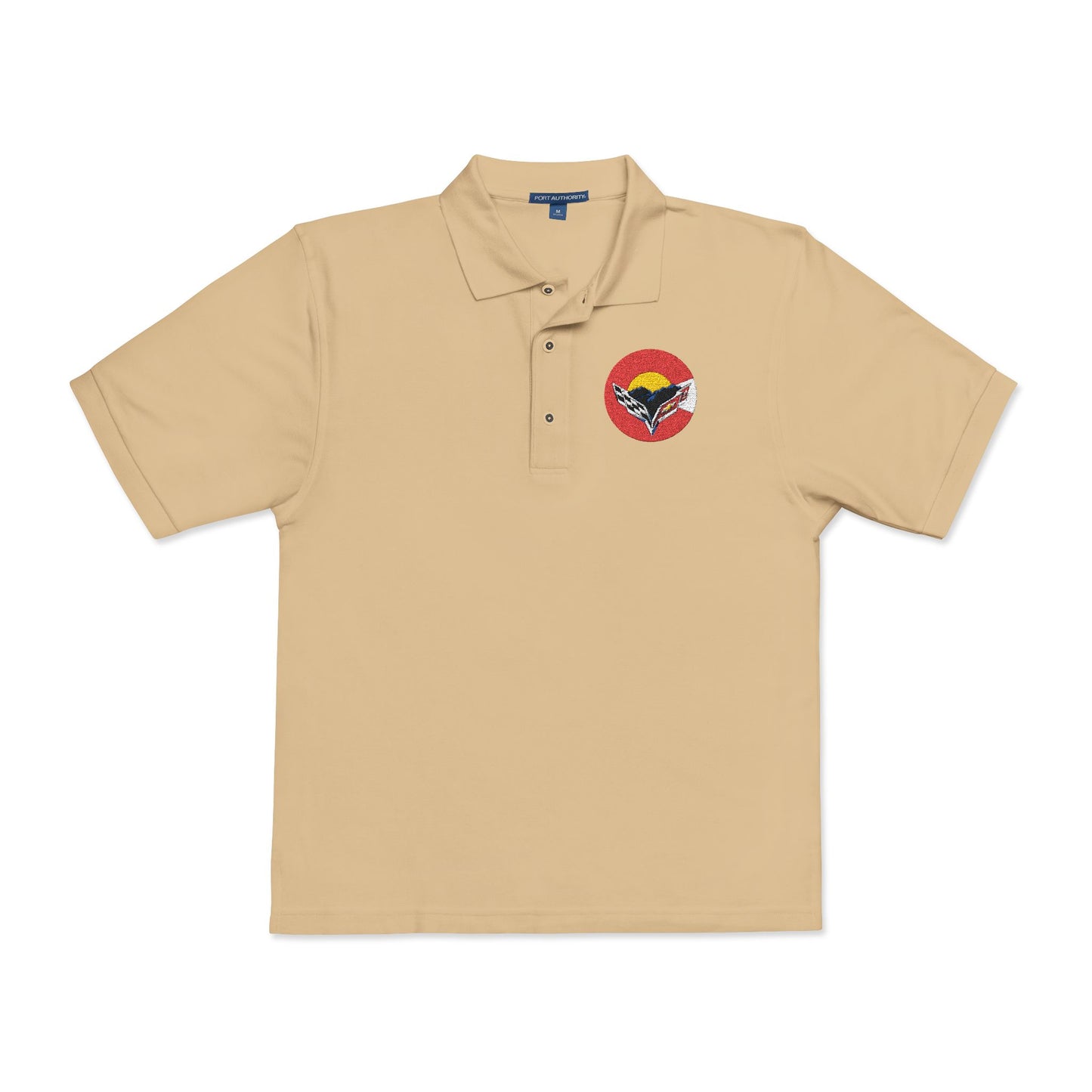Central Colorado Corvette Club Embroidered Polo Shirt — Classic Golf Polo