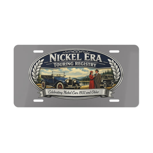 Nickel Era Touring Registry Metal Vanity Plate – "Celebrating Nickel Cars 1932 and Older"