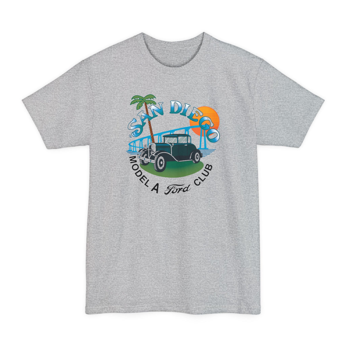 San Diego Model A Ford Club T-Shirt — Unisex Tall Beefy-T® T-Shirt