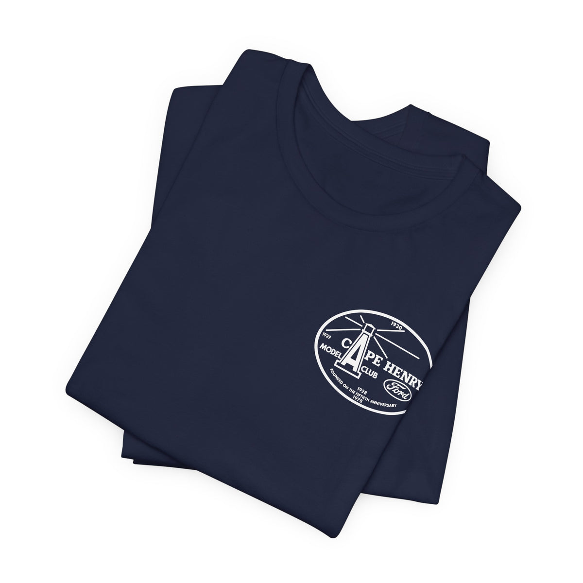 Cape Henry Model A Club Unisex Soft Short Sleeve Tee - Front and Back Logos