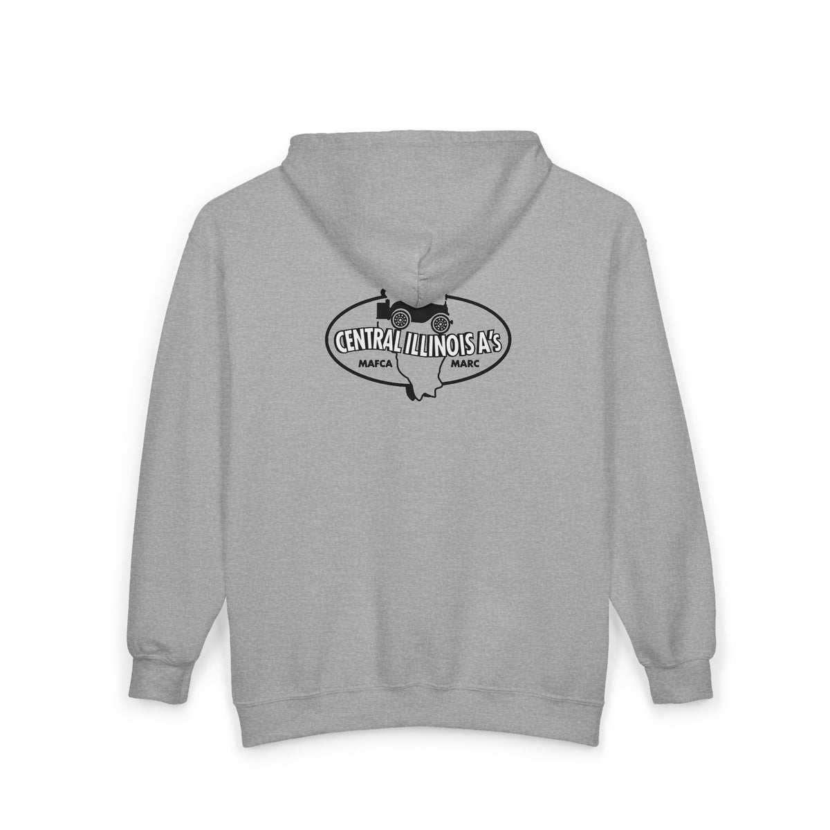 Central Illinois A's Hoodie — Printed Front and Back Logos