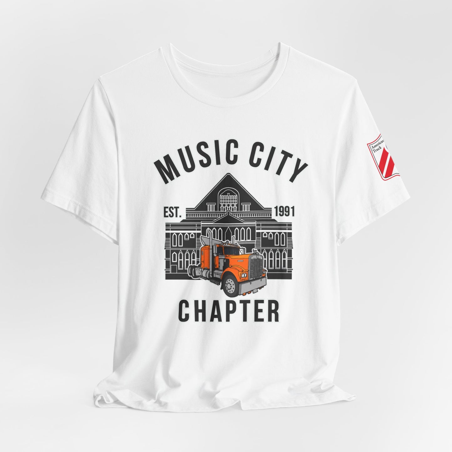Music City Chapter ATHS Tee — Front Logo and Left Sleeve Logo