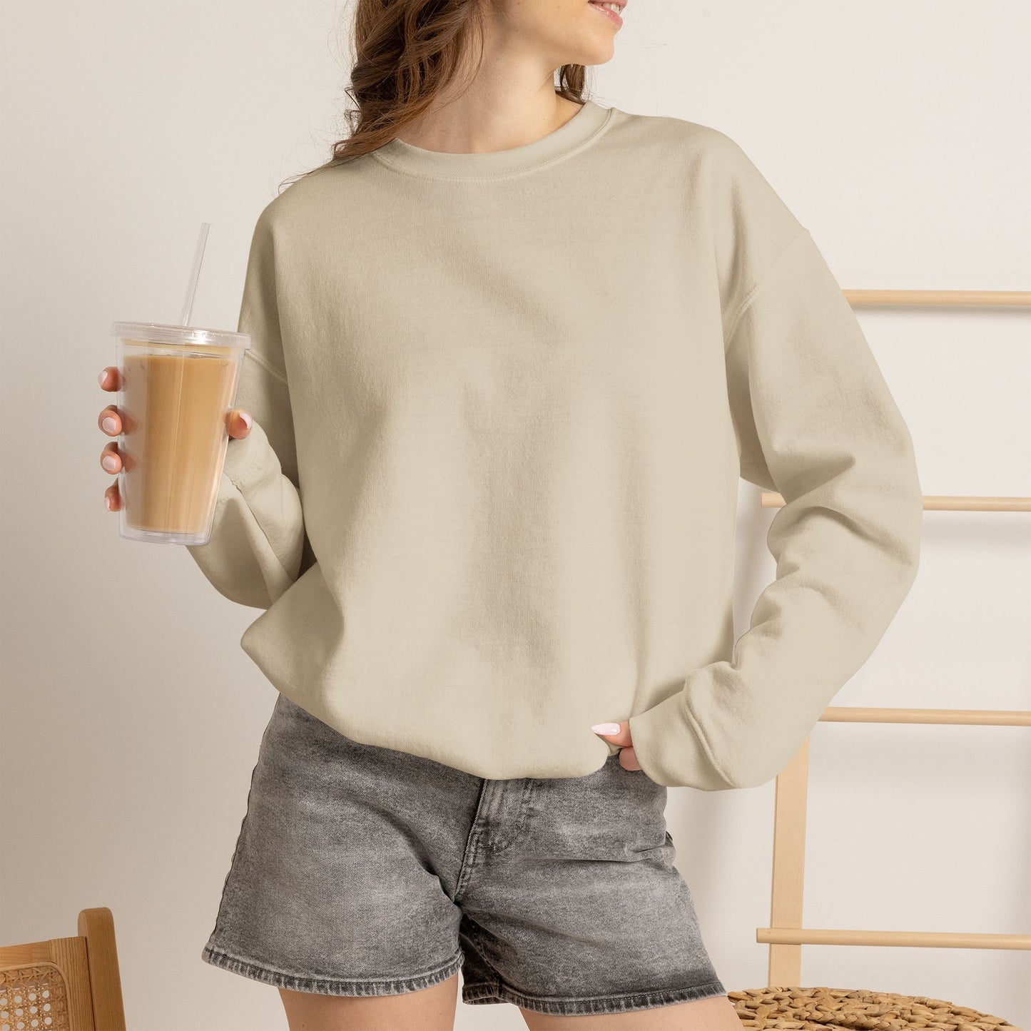Central Illinois A's Crewneck Embroidered Sweatshirt — Small Chest Logo