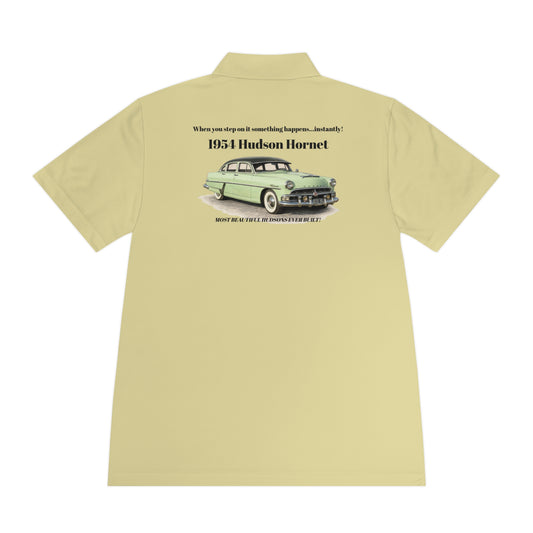 1954 Hudson Hornet Polo — Vintage Classic Car Men’s Sport Shirt (JF)