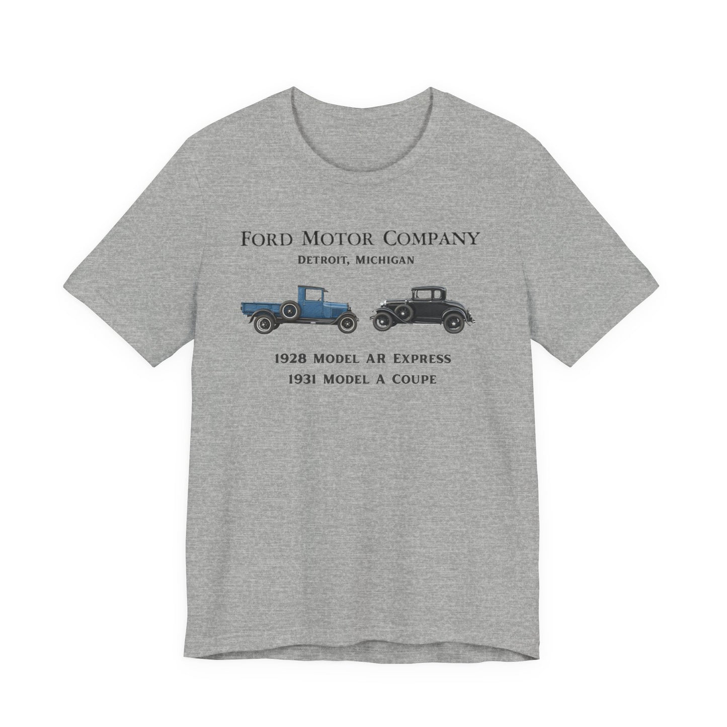 1928 Model AR & 1931 Coupe Classic Car T-Shirt (RBS)