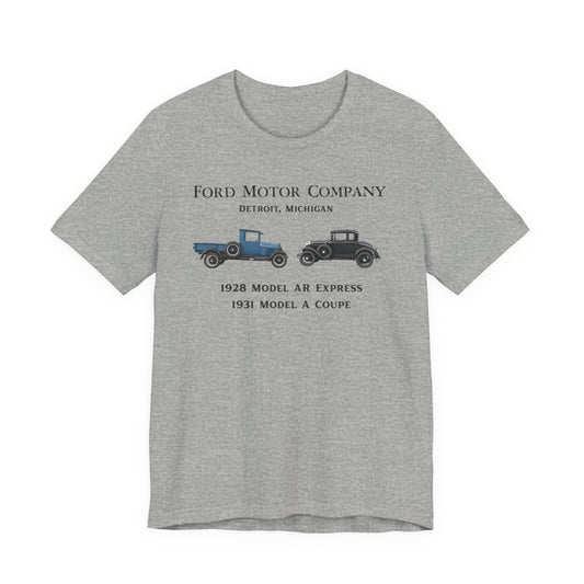 1928 Model AR & 1931 Coupe Classic Car T-Shirt (RBS)