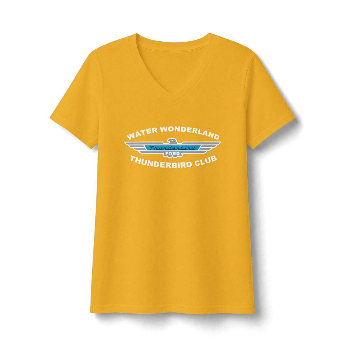 Water Wonderland Thunderbird Club Women's Fan Favorite V-Neck Tee - Soft Feel