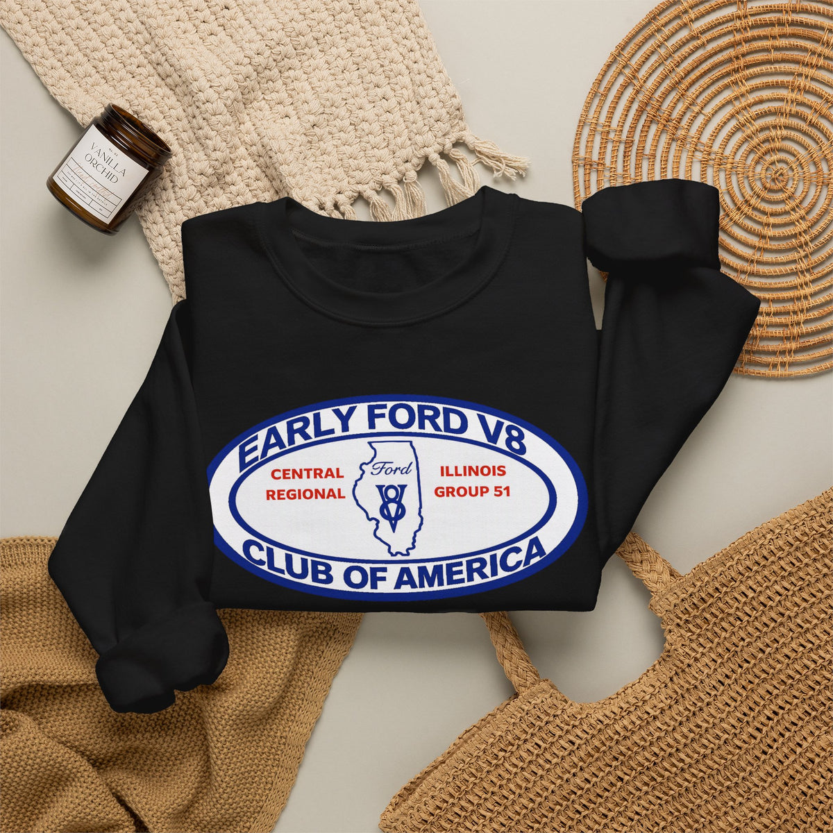 Central Illinois Early Ford V8 Unisex Heavy Blend™ Crewneck Sweatshirt