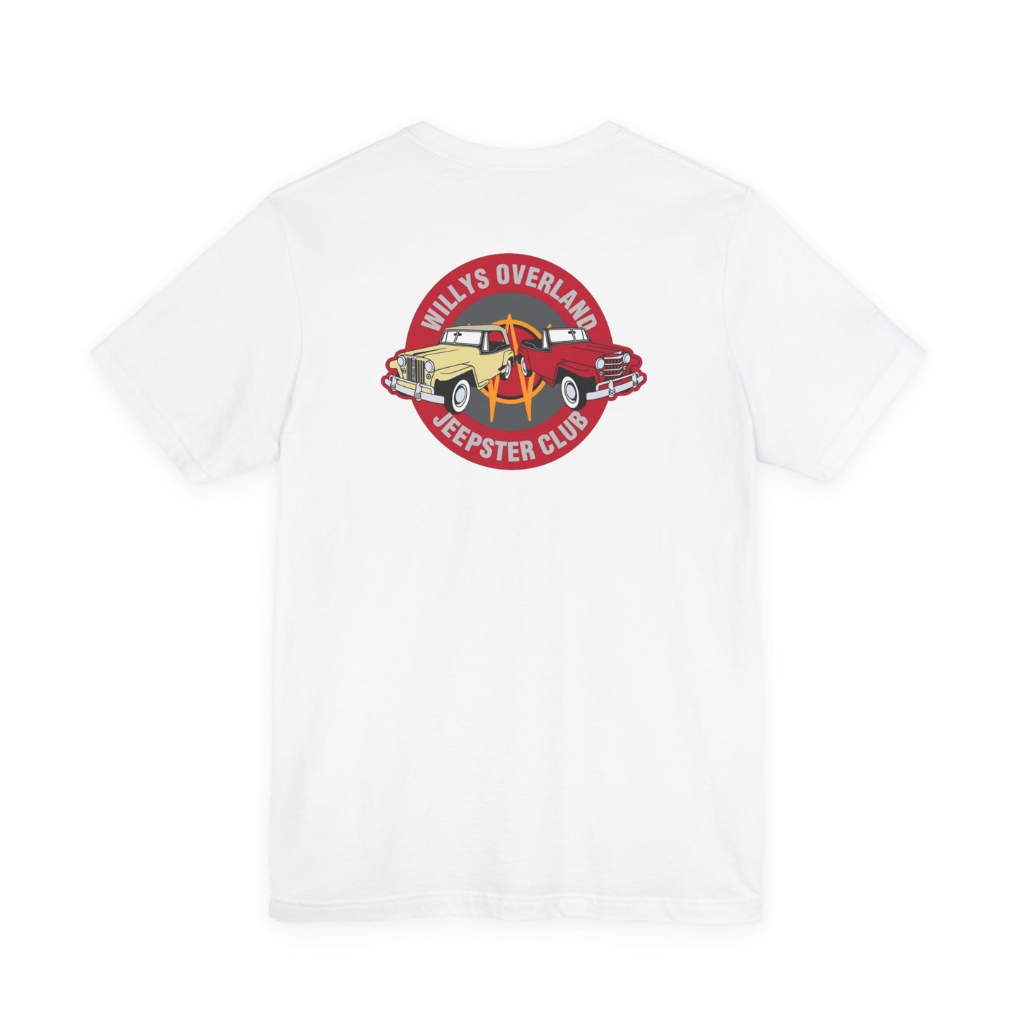 Willys Overland Jeepster Club T‑Shirt — Front and Back Logos