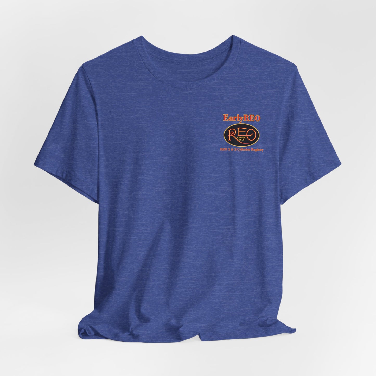 REO Lansing Michigan Mountain Climbers Tee — Unisex Soft Short Sleeve Tee