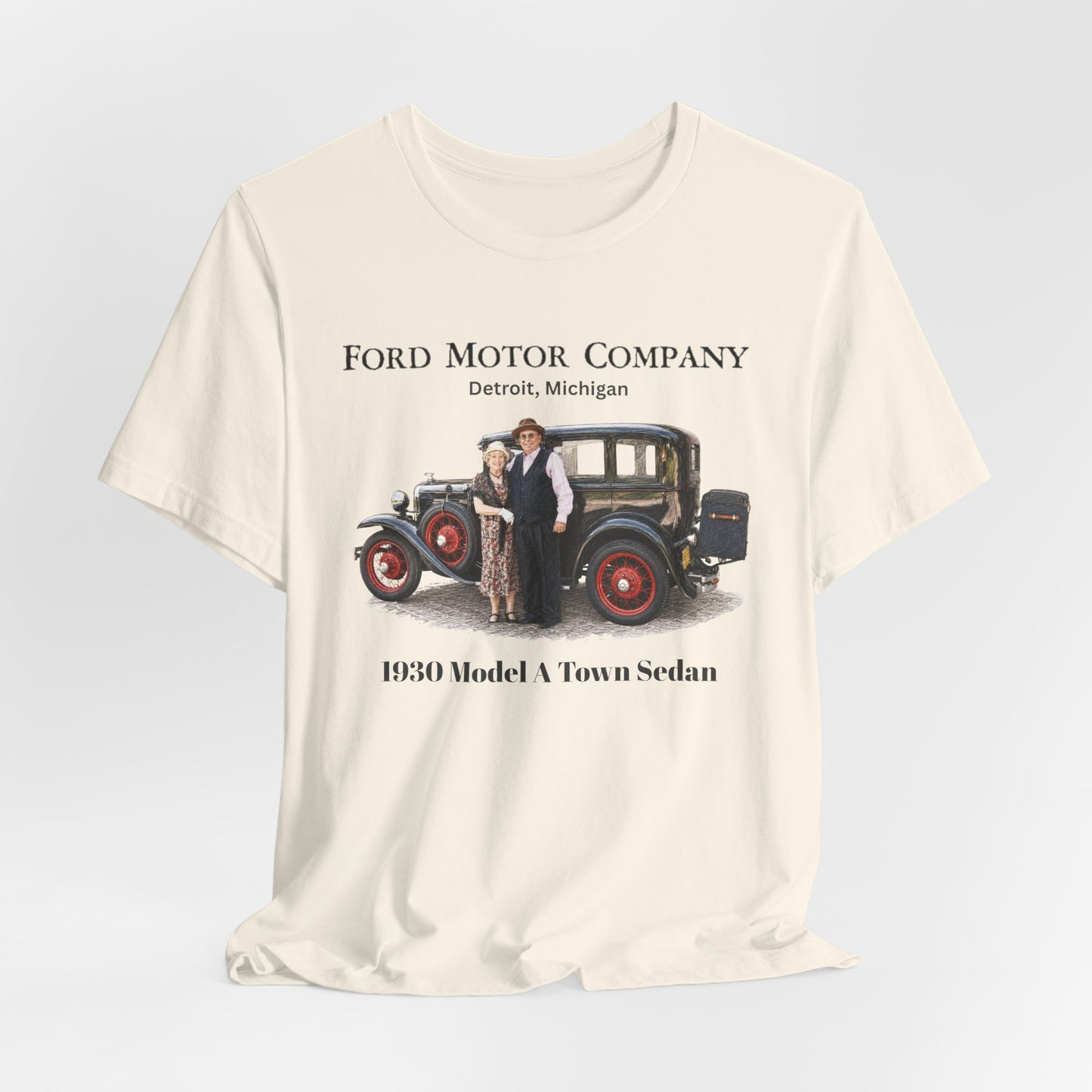 1930 Ford Model A Town Sedan Tee — Unisex Jersey Short Sleeve Tee