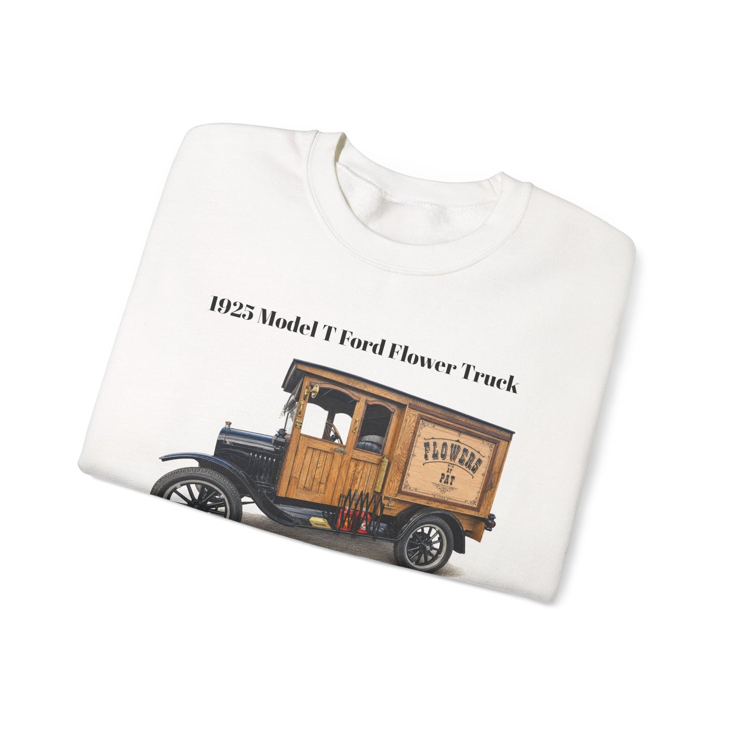 1925 Model T Ford Flower Delivery Truck Sweatshirt (DanS) - Unisex Heavy Blend™ Crewneck Sweatshirt