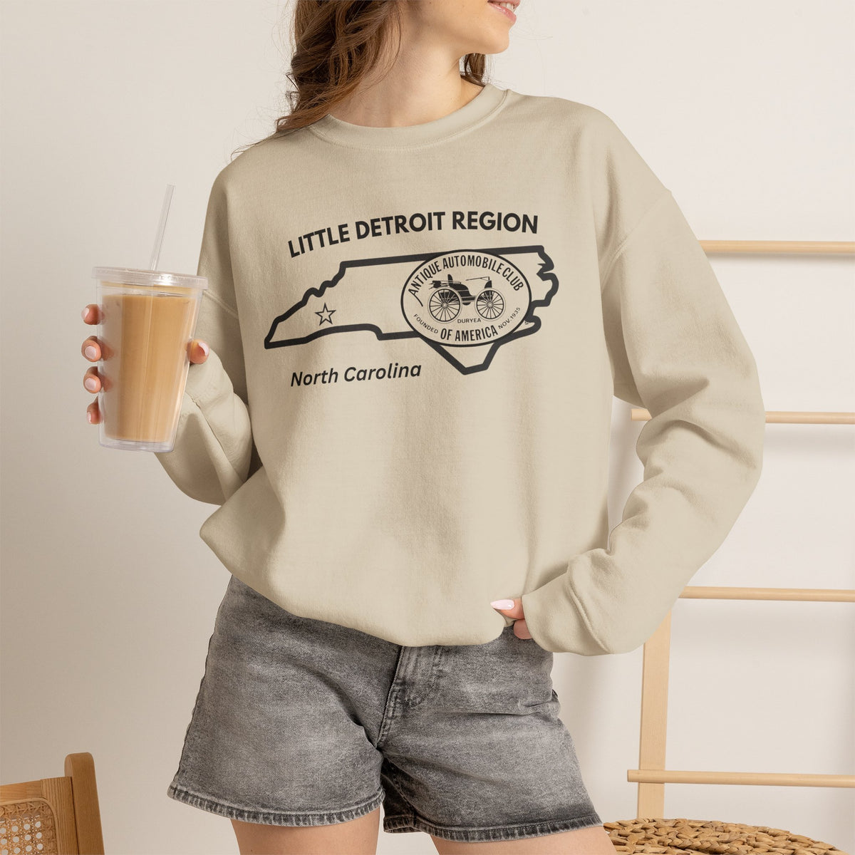 Little Detroit Region North Carolina Unisex Heavy Blend™ Crewneck Sweatshirt