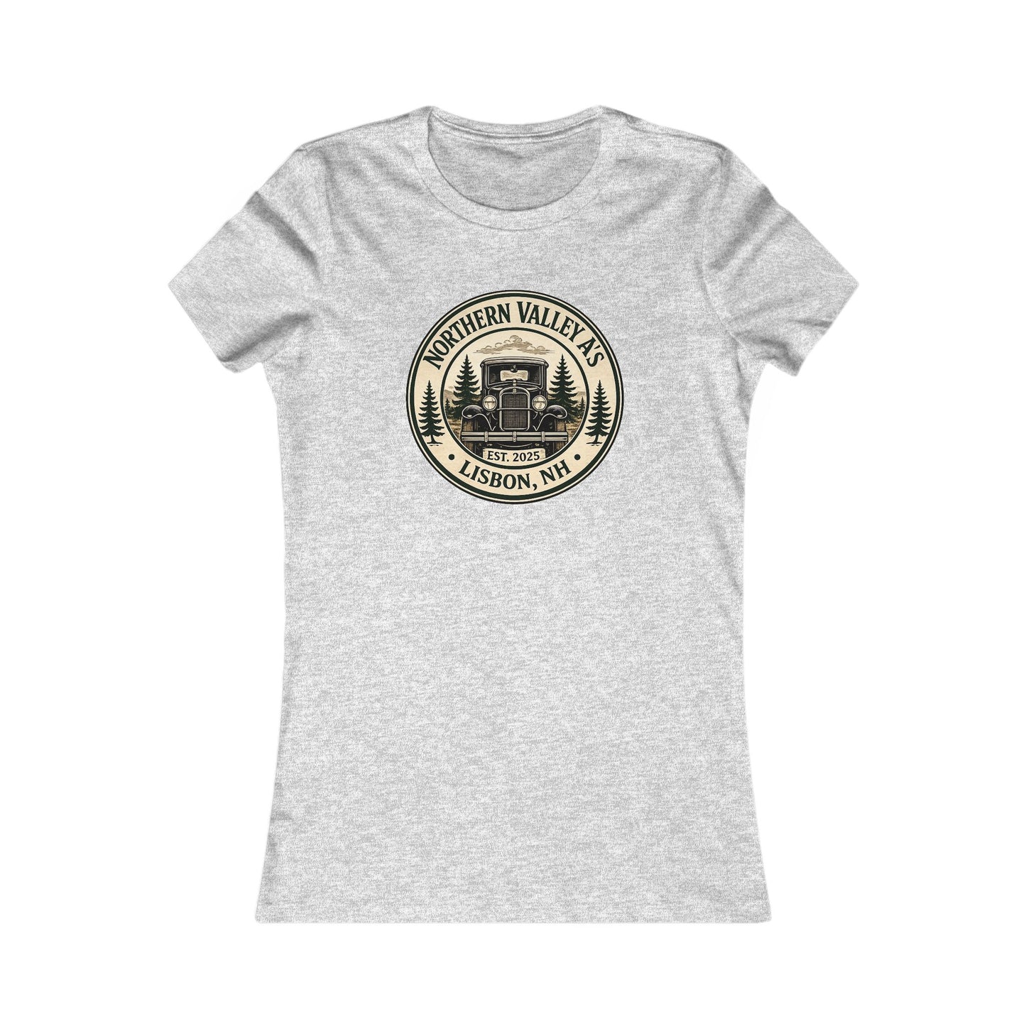 Northern Valley A's Lisbon, NH Women's Favorite Tee - Front and Back Logos