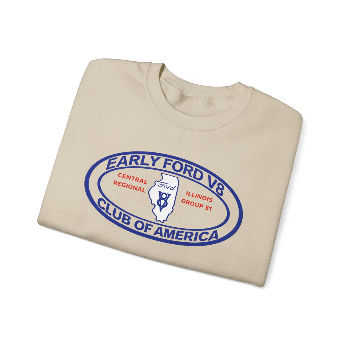 Central Illinois Early Ford V8 Unisex Heavy Blend™ Crewneck Sweatshirt