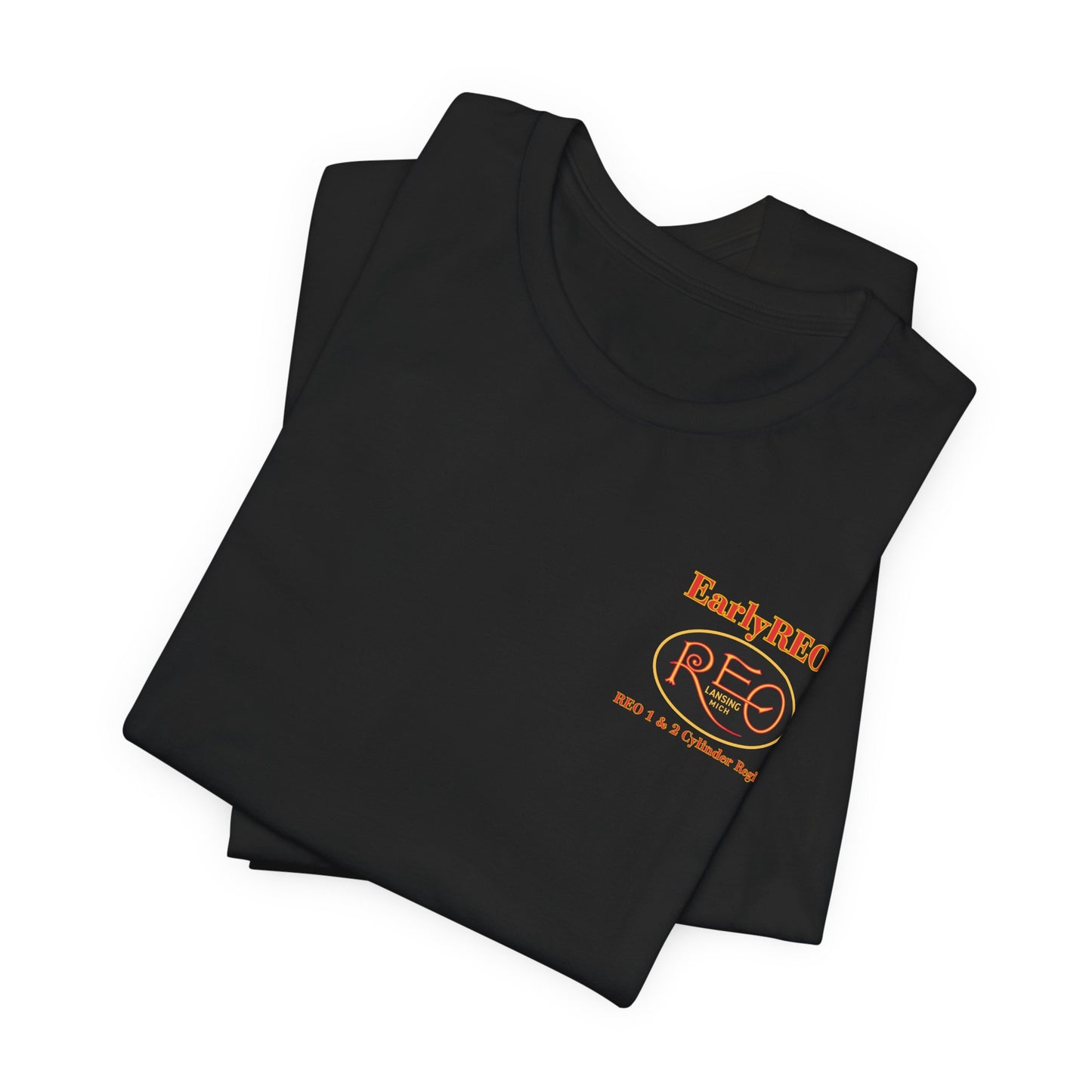 REO Lansing Michigan Mountain Climbers Tee — Unisex Soft Short Sleeve Tee