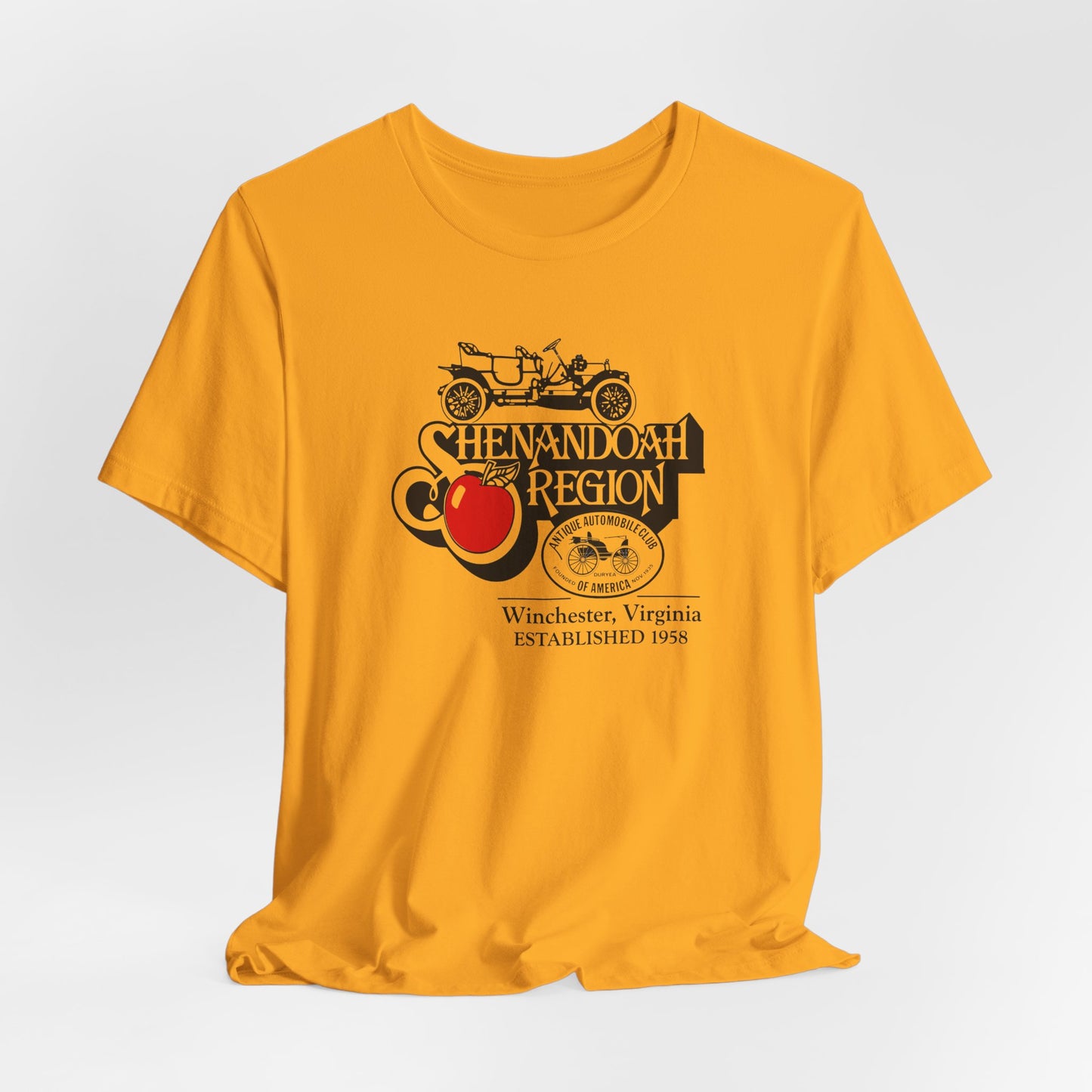 Shenandoah Region AACA Winchester VA Tee — Large Front Logo