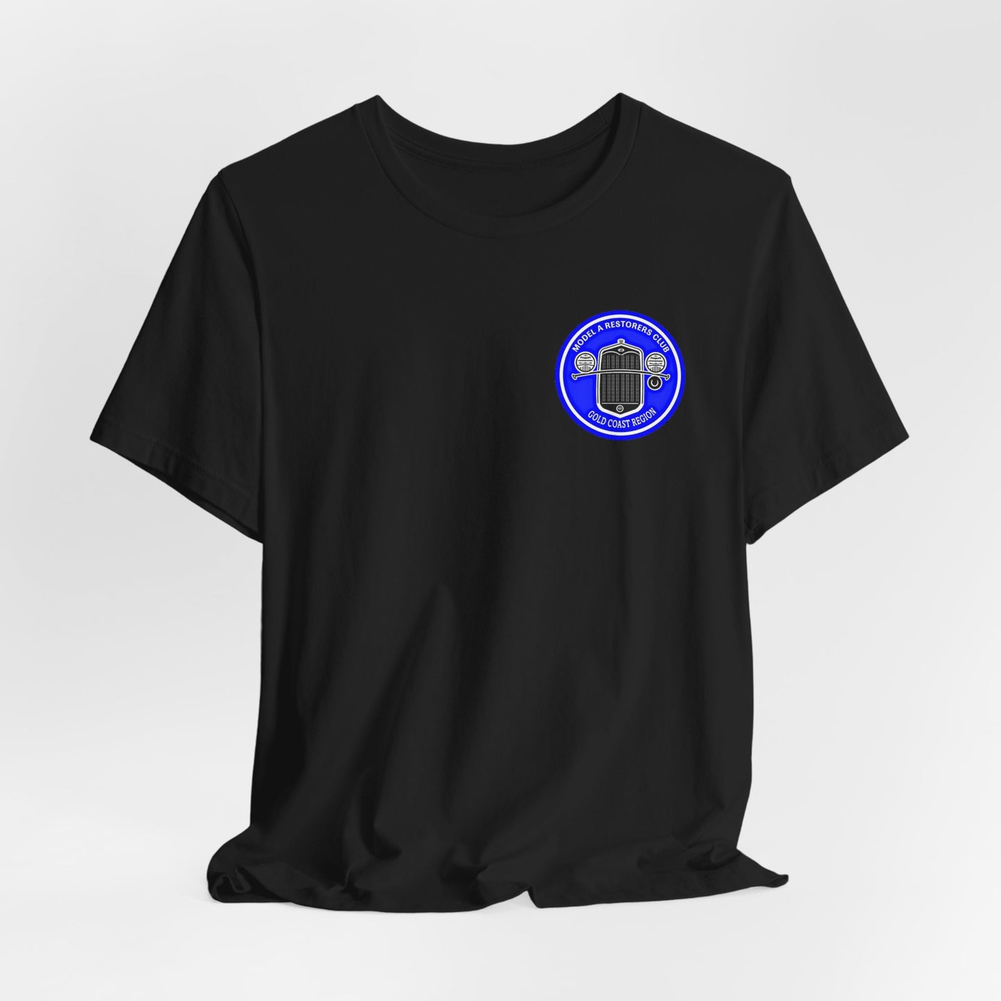 Gold Coast Region Model A Restorers Club T-Shirt (small logo)