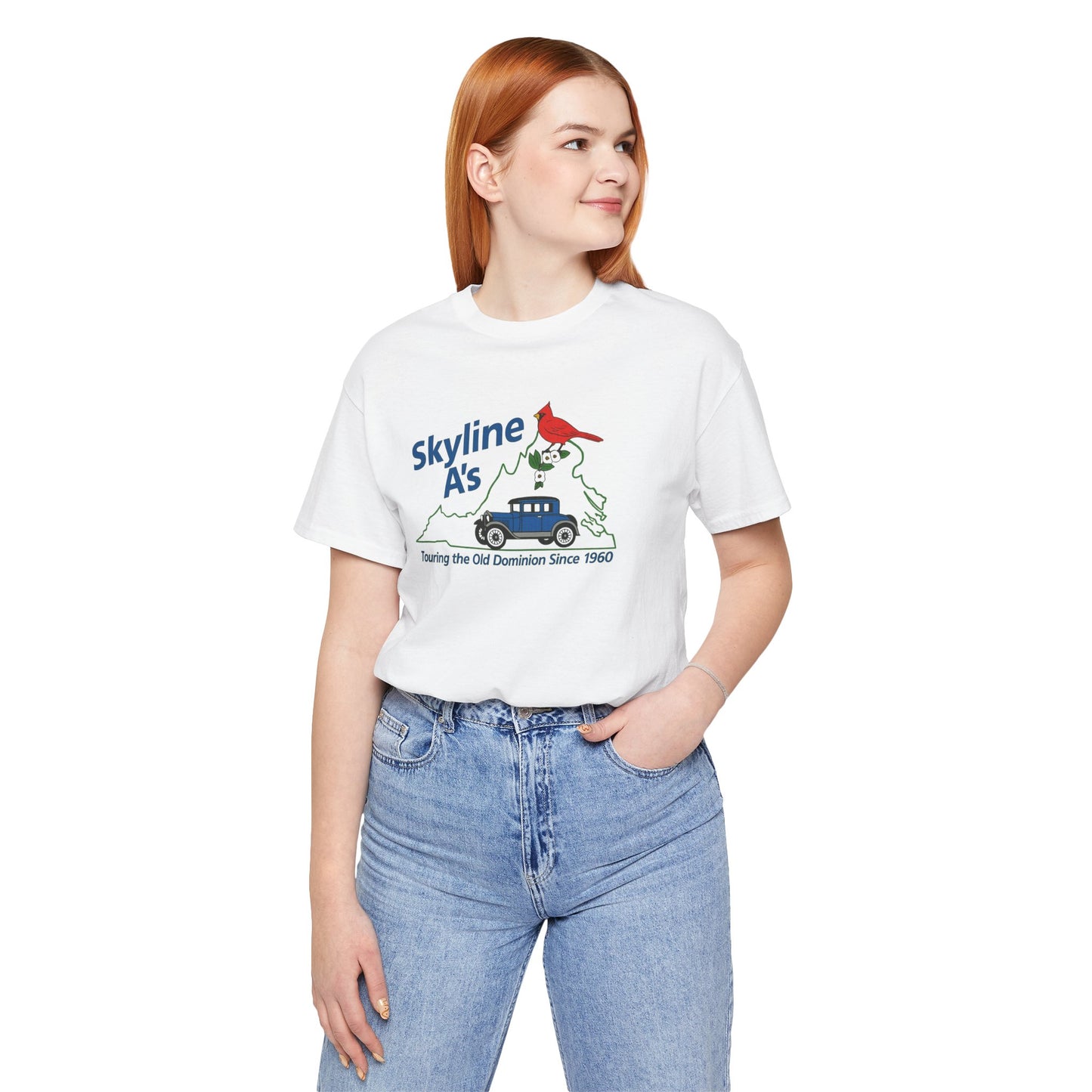 Skyline A's Virginia T‑Shirt — "Touring the Old Dominion Since 1960"