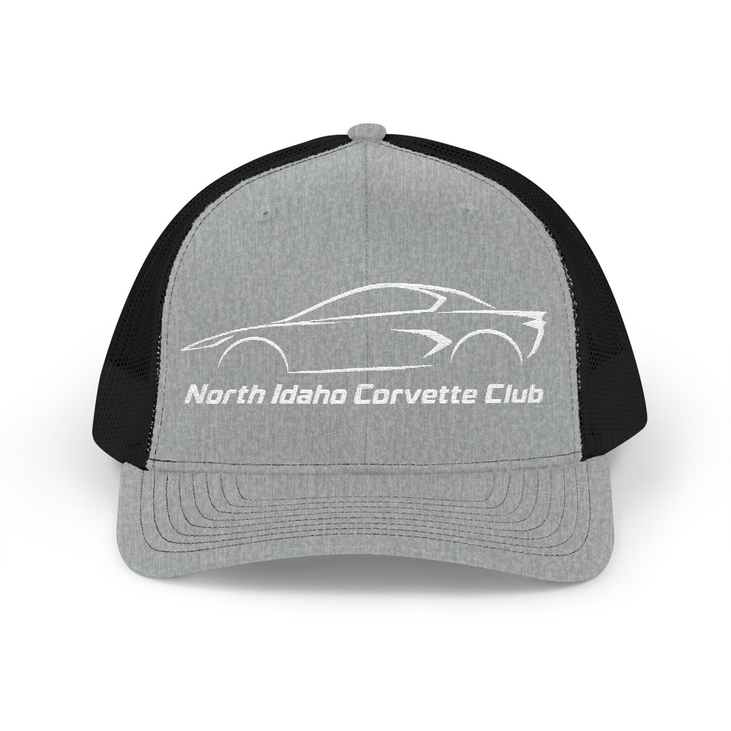 North Idaho Corvette Club Embroidered Snapback Trucker Cap - Richardson · 112