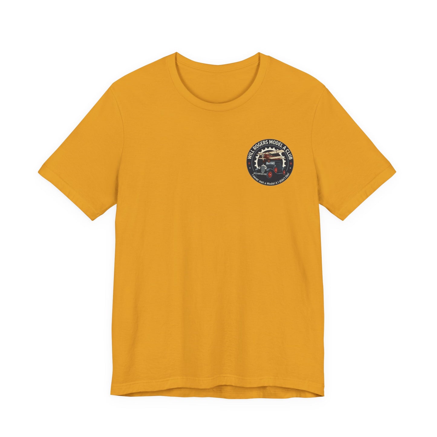 Will Rogers Model A Club – Vintage Car Graphic Tee (Front and Back Logos)