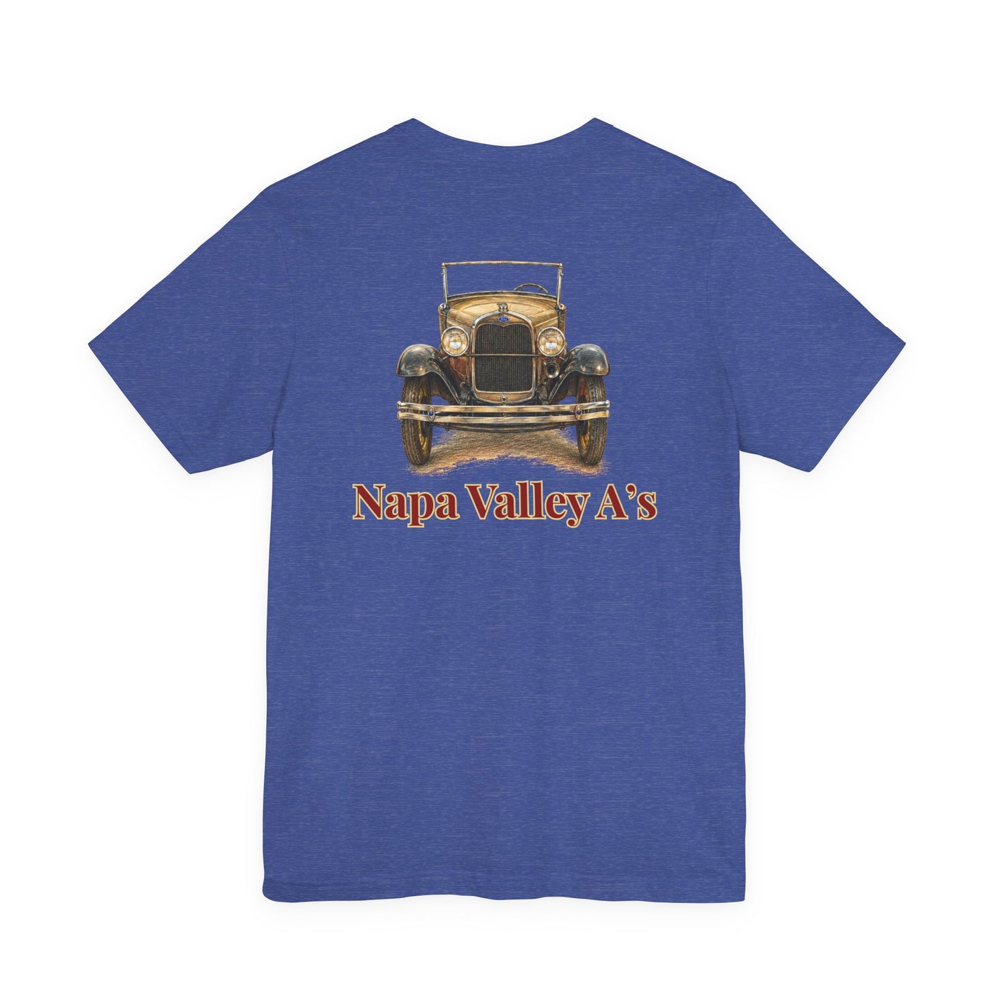 Napa Valley A's Tee — Small Front Logo and Large Back Logo