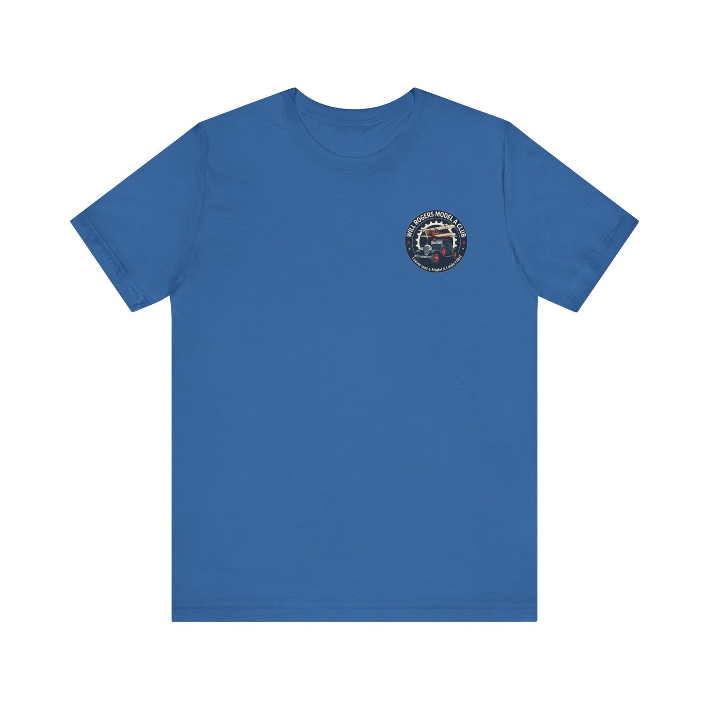 Will Rogers Model A Club (small front logo) Unisex Jersey Tee