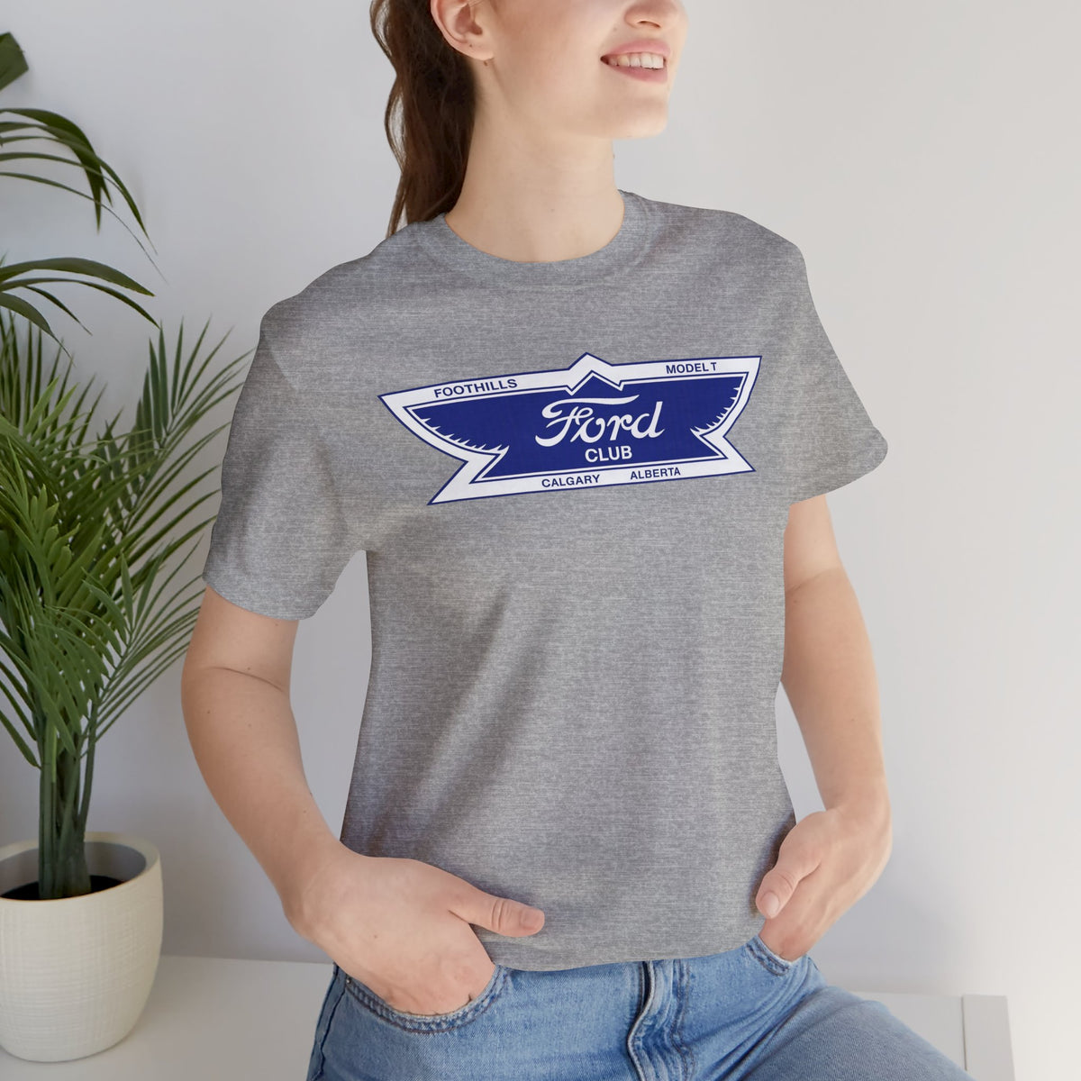 Foothills Model T Club Unisex Soft Tee -  Large Chest Logo