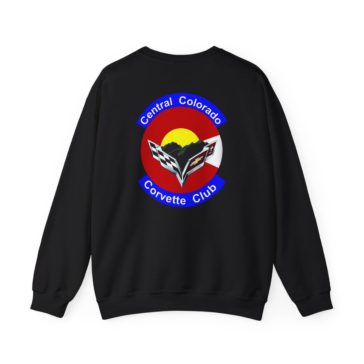 Central Colorado Corvette Club Screen Printed Sweatshirt – Unisex Heavy Blend™ Crewneck Sweatshirt