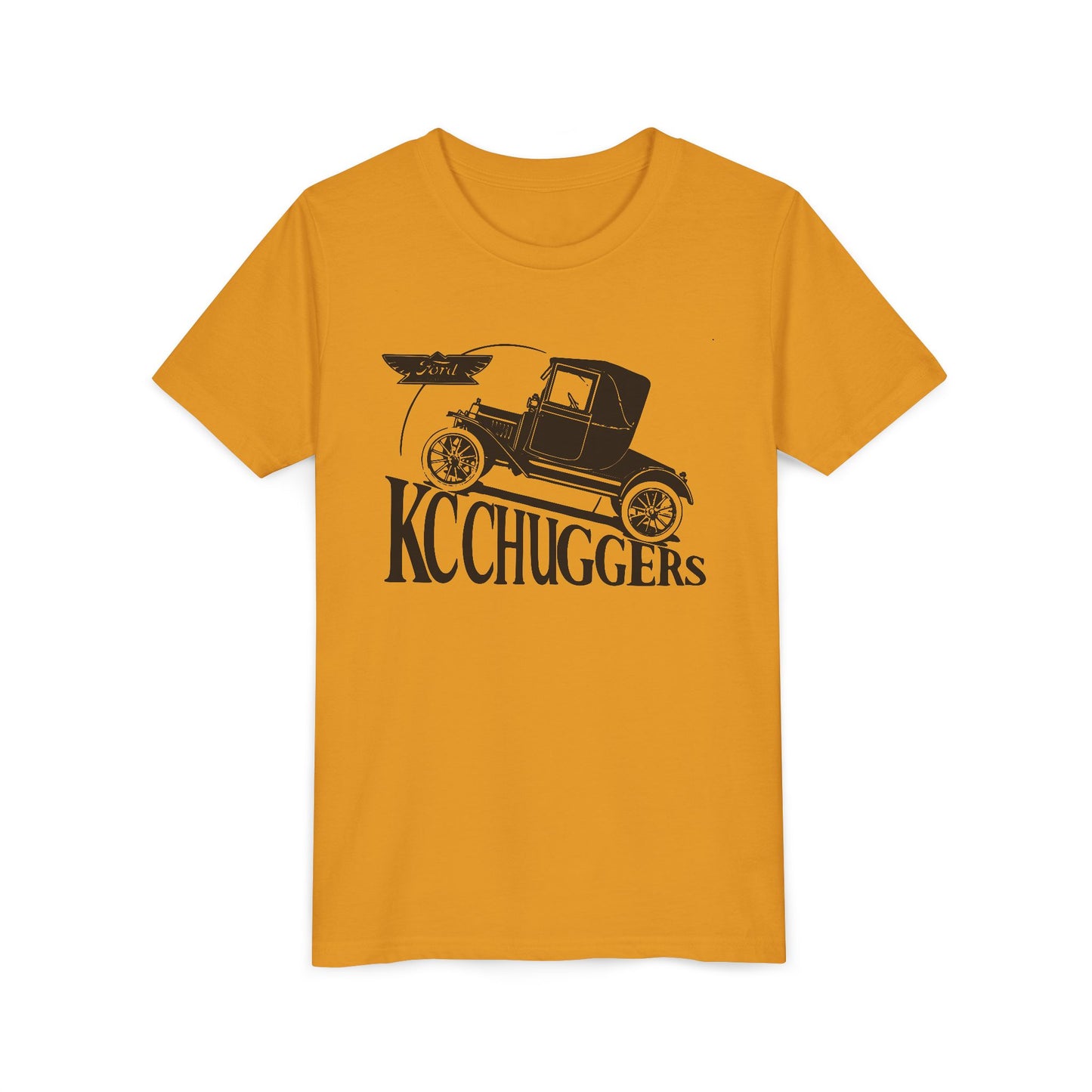KC Chuggers Vintage Car Youth Tee - Retro Automobile Graphic Shirt