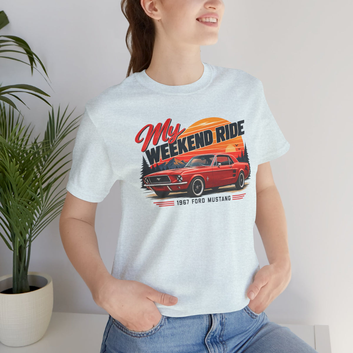 1967 Ford Mustang "My Weekend Ride" Unisex Soft Short Sleeve Tee
