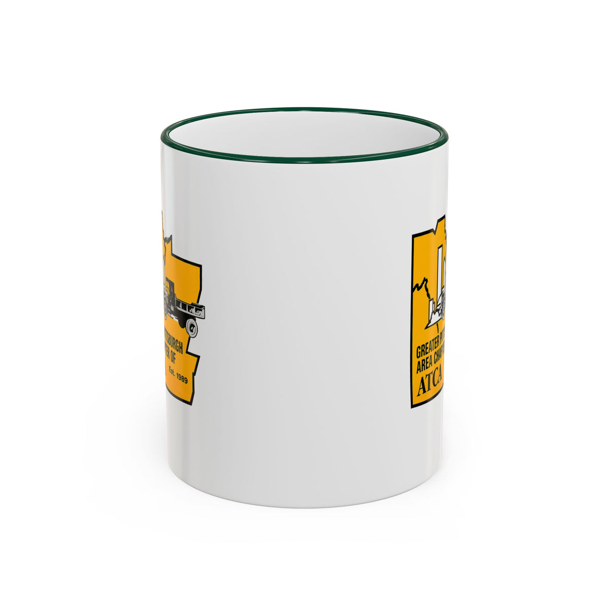 Greater Pittsburgh Area Chapter of ATCA Coffee Mug with Accent Rim & Handle