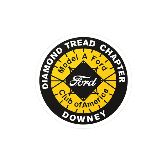 Diamond Tread Chapter Ford Club Vinyl Sticker — Kiss-Cut Decal