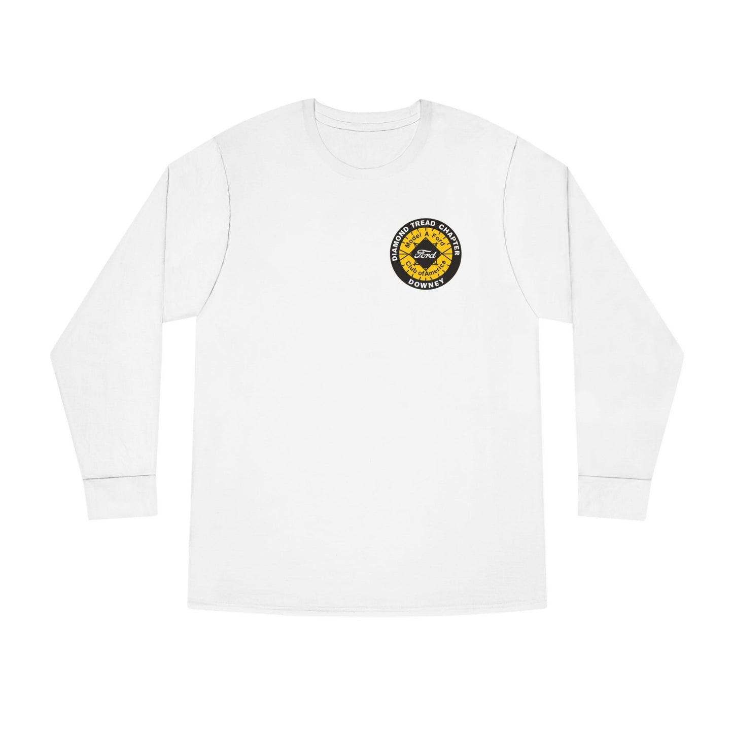 Diamond Tread Chapter Downey Long Sleeve Tee — Minimal Chest Logo